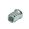 Tuercas Roscadas Internas y Externas, Tornillos de Cabeza Avellanada Hexagonal Azul y Blanco Zinc M6-M10, Conectores Roscados Trapezoidales para Carpintería y Muebles
