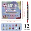 Set de Marcadores Acrílicos de Doble Punta Nuevos Transfronterizos, Plumas de Dibujo Específicas para Arte, Marcadores de Pintura DIY para Niños