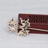 Yiwu cor raio dourado cobre banhado a ouro DIY ponto de óleo gotejado esmeralda azul ardente borboleta lótus grampo de cabelo bastão enfeite de cabeça B3275