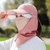 Chapéu de Proteção Solar, Máscara de Proteção Facial de Verão, Máscara de Proteção contra Vento e Areia, Repelente de Mosquitos, Véu Anti-Catnip, Fabricante de Chapéu de Sol de Rosto Inteiro