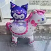 2025 Nuevo Animal con Ruedas para Caminar Globo Estéreo Globo de Cumpleaños para Niños Puesto del Mercado Nocturno Diseño Productos del Puesto