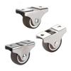 Rueda Lineal 11 en Stock de Fábrica. Rueda de Caster Silenciosa de TPR de 251.52 pulgadas para Riel de Cajón, Rueda Rodante Direccional, Rueda Deslizante