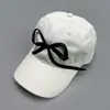 Comercio Exterior Estilo K Gorra de Béisbol Ajustable con Lazo Estéreo 3D para Mujer Gorra con Visera de Cinta Gorra de Algodón