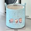 Cesta Portátil para Ropa Sucia, Cesta Plegable para Ropa Sucia de Dormitorio con Diseño de Gato, Cesta de Almacenamiento de Ropa Sucia de Tela para el Hogar, de Aspecto Elegante y Linda