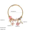 Accesorios Hemingway Nuevo Estilo Transfronterizo Pulsera Panjia Acero Inoxidable DIY Incrustado de Diamantes Pulsera de Perlas Estrella de Mar Concha Cola de Pez para Mujeres