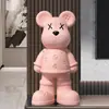 Cofrinho Urso Violento, uma peça decorativa de chão para a sala ao lado da TV, só permite a entrada de dinheiro, não a saída, um presente luxuoso e de alta qualidade para uma casa nova