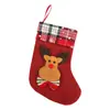 Calcetines Navideños Pequeños Adornos Calcetín Navideño de Arpillera Bolsa de Dulces para Niños Colgante Pequeño de Felpa Adorno para Árbol de Navidad
