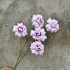 5 Cabeças de Rosa Artificiais com Pétalas Flip, Estilo Flor de Ameixeira, Mesmo Estilo do Xiaohongshu, para Arranjos Florais, Casamentos e Salões de Casamento