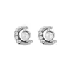 Pendientes de Luna para Mujer Lujo Ligero Diseño de Nicho Moda Nueva 2024 Pendientes de Viaje de Perla de Imitación Pendientes Elegantes
