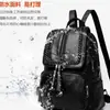 Mochila para Mujer Mochila con Borlas Moda Versátil Moderna Bolso para Mujer Bolso de Viaje de PU Bolsas para Estudiantes