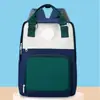 Mochila Escolar Multifuncional para Estudiantes de Primaria, Mochila de Color Contrastante, Bolsa Impermeable de Gran Capacidad para Tutorías, Mochila para Niños y Niñas, Se Puede Estampar