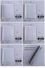 Espacio en blanco A4A5 carpeta de hojas sueltas transparente de cristal correa esmerilada estuche para archivos piel de datos