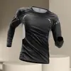Body de Invierno para Hombre de Manga Larga de Terciopelo Base de Secado Rápido Fitness Running Entrenamiento Baloncesto Top Ropa Interior Térmica de Otoño e Invierno