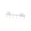 Colgador de pared de fila de ganchos para utensilios de cocina de hierro gancho adhesivo sin costuras de hierro seis ganchos sin perforación gancho de cocina venta directa de fábrica
