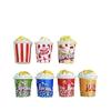 Llavero de simulación de palomitas de maíz, pegamento en crema, accesorios de resina, adornos para casa de muñecas, comida en miniatura para jugar