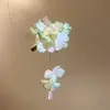 Pinza para el pelo de flor de ganso color amarillo pastoral francés, Pinza de pico de pato de nicho moderna y elegante, Accesorio para el pelo dulce estilo vacacional para fotos