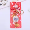 Chaveiro de Cerâmica Maneki-Neko da Sorte e Fortuna Pingente para Mochila com Texto de Bênçãos - Pequeno Ornamento de Metal para Boa Sorte e Sucesso