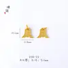 Chapado al vacío esmerilado no se decolora por mucho tiempo Accesorios dorados para manualidades Buena suerte Li Ping An Lluvia Feliz Tarjeta gradual Fuxi