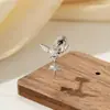 Colgante de Cruz con Alas de Ángel Dulce y Genial Estilo Pareja Nicho Hensen Varilla de Tornillo Perforación de Cartílago Clavo de Hueso de Oreja