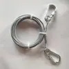 Cuerda de acero galvanizado anticaída recubierta de plástico cuerda de seguridad de alambre de acero con gancho cable de cuerda de alambre de acero accesorios de hebilla de polipasto de cuerda de alambre de acero