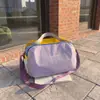 Bolsa de viaje de gran capacidad, bolsa para equipaje de viaje corto, bolsa deportiva para exteriores y senderismo, bolsa de gimnasio unisex con patchwork de colores vibrantes tipo dopamina