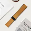 Adequado para Novo Huawei Gt5 Xiaomi S4 Pulseira 9 Pro Samsung Watch6 Magnético Padrão Cavalo Maluco Couro Silicone Pulseira