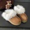 Botas de Nieve Cálidas con Suela Gruesa para Mujer 2026 Nuevo Estilo Invierno Aterciopelado Grueso Antideslizante Noreste Piel Zapatos de Algodón