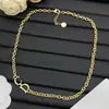Novo Modelo 2025 Réplica Dior/Dior com Logo Foto Real Colar Simples com Letra Cd para Mulheres Luxo de Alta Qualidade Atacado