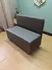 Taburete Sofá Almacenamiento Simple de Cuero con Respaldo, Taburete de Almacenamiento para Dormitorio, Apartamento Pequeño, Taburete Sofá para Salón de Belleza, Se Puede Usar como Taburete para Cambiarse los Zapatos