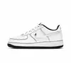 Tênis versátil AF1 Air Force One branco puro de cano baixo, couro de primeira camada casual original, sapatos brancos transfronteiriços, dropshipping disponível