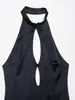 ZA venta al por mayor de ropa de mujer transfronteriza 2026 nueva moda elegante ajustado con encaje empalmado vestido estilo blazer con cuello en V