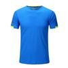 Camiseta de cuello redondo de secado rápido para maratón al aire libre, camiseta Tuanjian de manga corta, ropa de trabajo transpirable, transpirable y con absorción de sudor, impresión de logotipo.