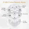 Máscara de Beleza LED Transfronteiriça Dispositivo de Rejuvenescimento Fóton Máscara de Espectro de 7 Cores Dispositivo de Beleza Terapia de Luz de Sete Cores Pdt Clareamento