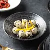 Estilo Japonês Criativo Estilo Japonês Fio Cerâmica Tigela de Ramen Retrô Grande Doméstica Tigela para Sopa de Macarrão Instantâneo Tigela de Salada Tigela Balde