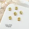 Acessórios de Unha Artística Zircônia Festivos Brilhantes para Ano Novo, Lingote Trazedor de Sorte Saco de Dinheiro, Cabaça de Luxo com Diamantes Decorações de Unha Atacado