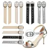 Tacones altos, zapatos planos, sandalias, zapatos con cordones, correas en el tobillo, correas extendidas, instalación sin pegamento, reemplazo y fijación de correas de zapatos