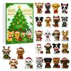Calendario de Adviento Transfronterizo para Amantes de los Perros Caja Sorpresa Navideña para Amantes de los Perros Adorno para Árbol de Navidad
