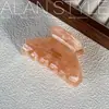 Pinza de garra de acetato estilo coreano Alan, tamaño mediano clásico, para peinados semi-recogidos, accesorio para el cabello tipo pinza de tiburón elegante y exquisito para la parte trasera de la cabeza