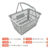 Cesta de plástico gruesa para compras para supermercados, tiendas de conveniencia y tiendas de snacks, al por mayor