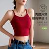 Camisola de tirantes finos para mujer, ropa exterior de verano, ropa interior con almohadilla para el pecho, ropa playera, sujetador de espalda hermosa de las Spice Girls, top de una pieza