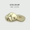 Botones Metálicos Plegados de Moda, Botones Decorativos de Forma Irregular, Botones Versátiles para Traje, Botones para Abrigo para Mujer