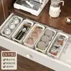 Cesta de Armazenamento de Mesa Estilo Japonês Caixa Retangular para Armazenar Lanches Sem Tampa para Casa Dormitório Cozinha Gaveta Organizadora de Itens Diversos