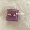 Estrela fofa maravilhosa ~ brinco de estrela de cinco pontas de diamante em meia-lua para dormir não incomoda brincos de menina estilo doce