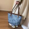 Moda Casual Grande Capacidade Bolsa Tote Feminina Nova 2025 Bolsa Grande High-end Sense Niche Bolsa Geral Bolsa de Ombro da Moda