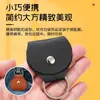 Llavero Portapúas de Guitarra de Cuero Cierre Metálico Portátil para Púas de Guitarra Acústica Eléctrica Ukulele