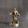 Figurillas de modelo de dragón de cobre macizo y soldado subterráneo, juguetes de cobre blanco y latón, adornos para juegos de mesa, piezas de ajedrez para colección
