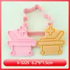 Molde de Biscoito Série Ambulância Kit de Primeiros Socorros Desenho Animado 3D Molde de Biscoito Maca DIY Biscoitos Impressos Simulados