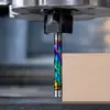 Cuchillo de recorte compuesto multicolor, broca de fresadora de aleación sólida para carpintería para recorte de tablero de densidad y tablero multicapa, recortadora y máquina de grabado