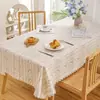 Mantel lavable para uso doméstico, adecuado para mesas de café y mesas de comedor, estilo pastoral, mantel rectangular simple, venta al por mayor desde la cadena de suministro de fábrica de comercio exterior