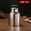 Tarro de té de acero inoxidable, tarro sellado, tarro de almacenamiento, embalaje de té, tarro de hierro, mini caja de té portátil para el hogar, tarro de té grande
